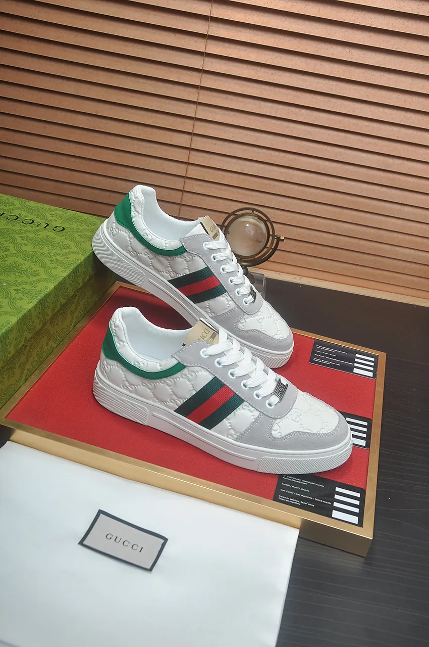 Men's men's shoes💰440💶[GUCCI] official website 1:1 men's sports shoes are now on the market. They are made of original fabric + water-dyed sheepskin lining, plus the official website original 1:1 comfortable outsole. Fashionable and versatile, super comfortable and breathable. Standard shoe size 38/45 (custom-made size 45 is non-refundable)